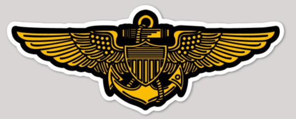 Navy/USMC Aviator Wings sticker
