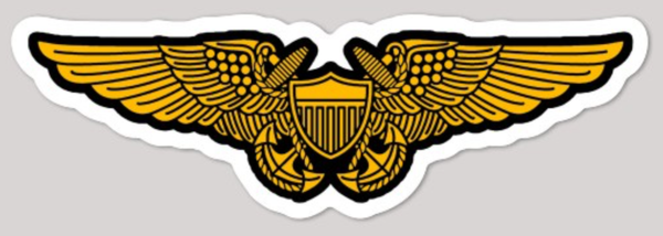 Navy/USMC NFO/WSO Wings sticker