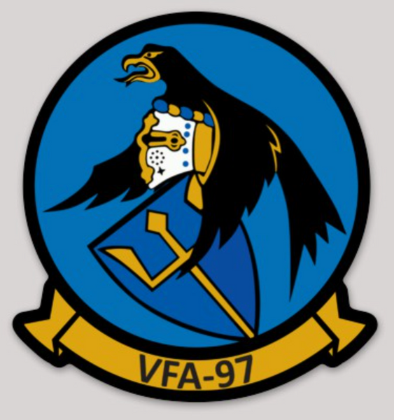 Officially Licensed US Navy VFA-97 Warhawks Squadron Sticker