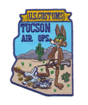 Legacy US Customs, Tucson Air Branch Patch, Coyote with Aug- No Hook and Loop