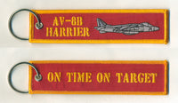 AV-8B Harrier On Time On Target Key Rings