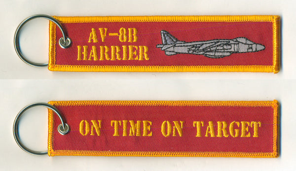 AV-8B Harrier On Time On Target Key Rings