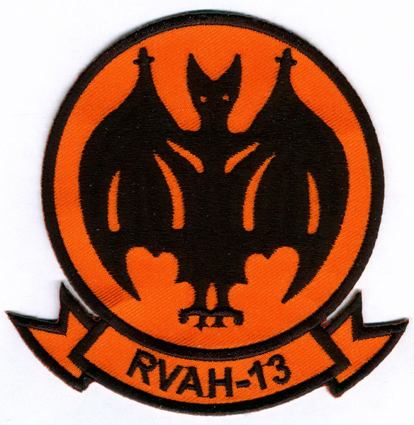 Officially Licensed US Navy RVAH-13 Bats Squadron Patch