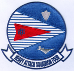 Officially Licensed US Navy VAH-4 Four Runners Squadron Patch