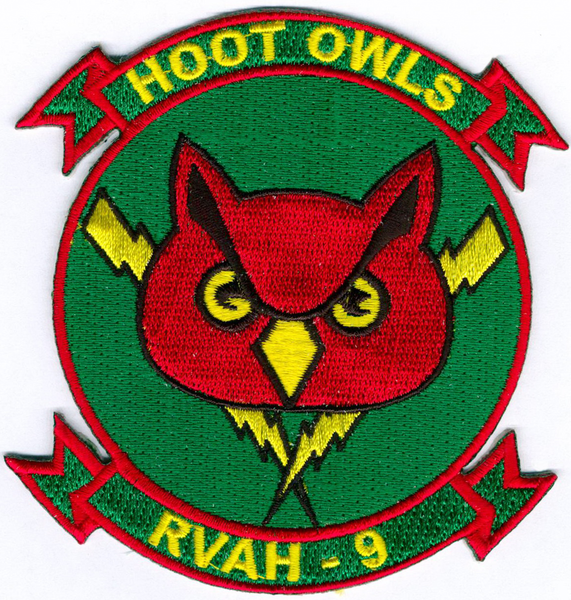 Officially Licensed US Navy RVAH-9 Hoot Owls Squadron Patch