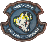 Officially Licensed VFA-83 Rampagers Leather Patches