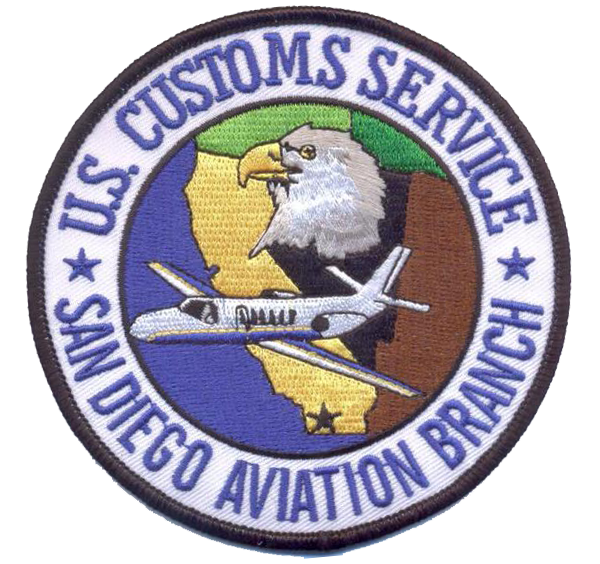 Legacy US Customs San Diego Air Branch Patch