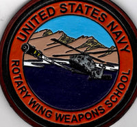 Officially Licensed US Navy Rotary Wing Weapons School Leather Patch