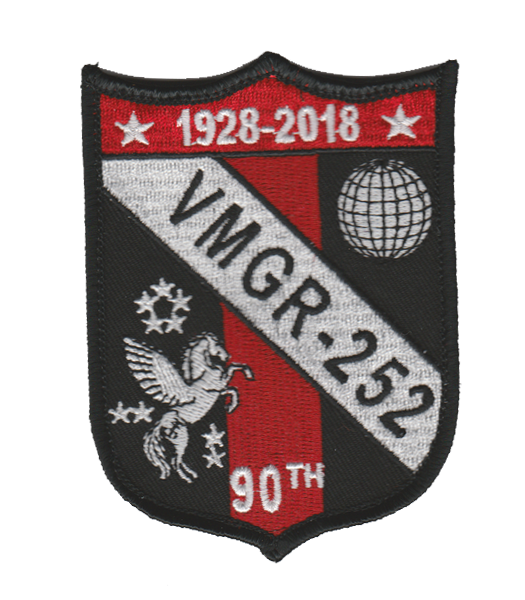 VMGR-252 90th Anniversary Squadron Patch