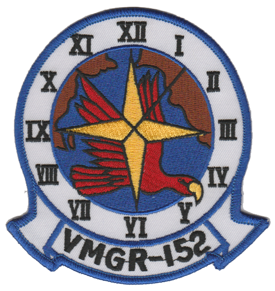 Officially Licensed USMC VMGR-152 Sumos Blue Edge Patch