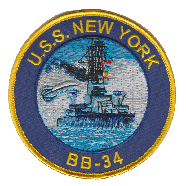 USS New York BB-34 Patch