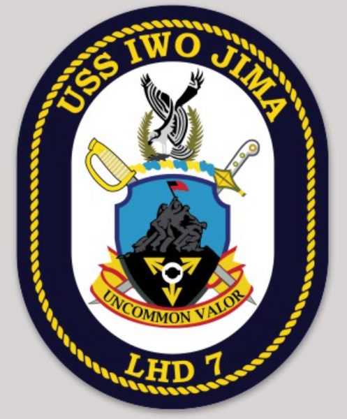 USS Iwo Jima LHD-7 Sticker