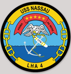 Officially Licensed US Navy USS Nassau LHA-4 Sticker