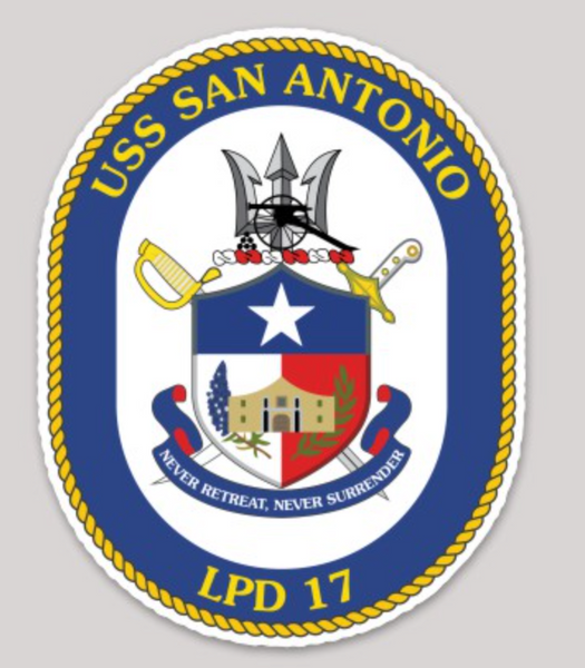 USS San Antonio LPD-17 Sticker