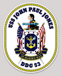 USS John Paul Jones DDG-53 Sticker