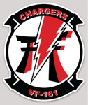 Officially Licensed US Navy VF-161 Chargers Sticker