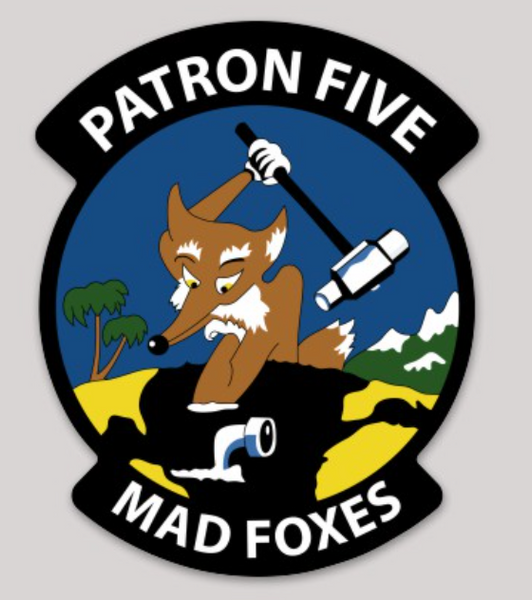 Officially Licensed US Navy VP-5 Mad Foxes Sticker