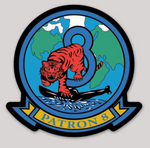 Officially Licensed US Navy VP-8 Tigers Sticker