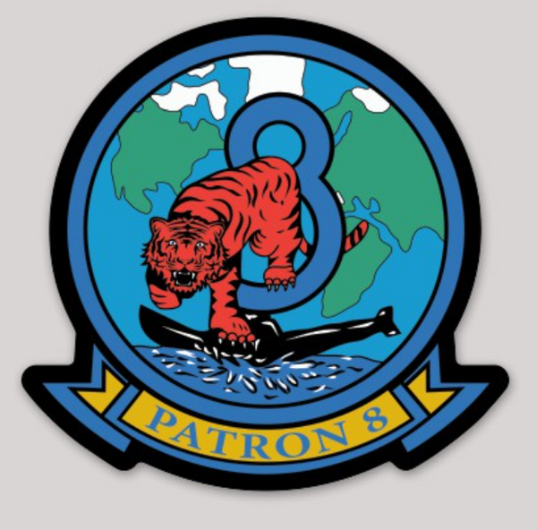 Officially Licensed US Navy VP-8 Tigers Sticker