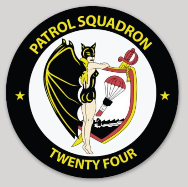 Officially Licensed US Navy VP-24 Batmen Sticker