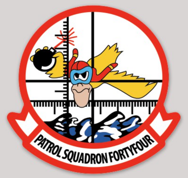 Officially Licensed US Navy VP-44 Golden Pelicans Sticker