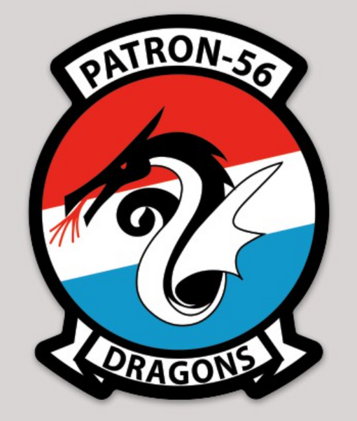 Officially Licensed Us Navy VP-56 Dragons Sticker