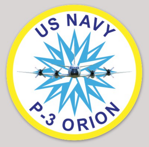 Officially Licensed US Navy  P-3 Orion Sticker