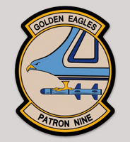 Officially Licensed US Navy VP-9 Golden Eagles Sticker