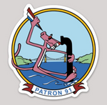 Officially Licensed US Navy VP-91 Pink Panther Sticker