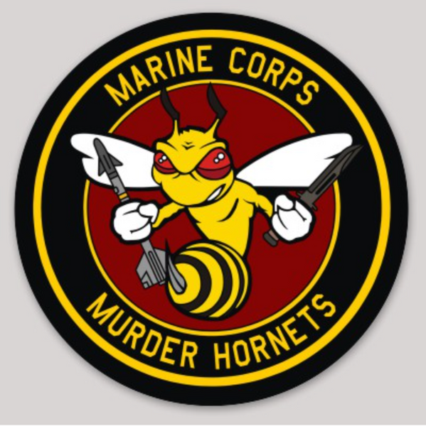 Officially Licensed USMC Murder Hornets Sticker