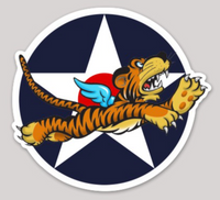 US Army Air Corps WWII Flying Tigers Sticker