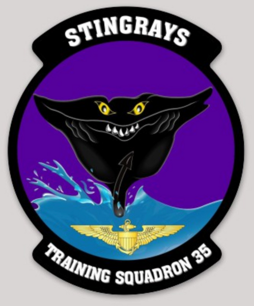 Officially Licensed US Navy VT-35 Stingrays Sticker