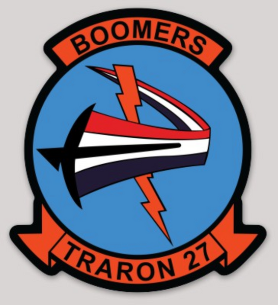 Officially Licensed US Navy VT-27 Boomers Sticker