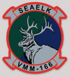 Officially Licensed USMC VMM-166 Seaelk Sticker