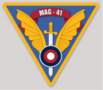 Officially Licensed USMC Marine Air Group MAG-41 Stickers