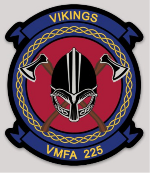 Officially Licensed USMC VMFA-225 Vikings Squadron stickers