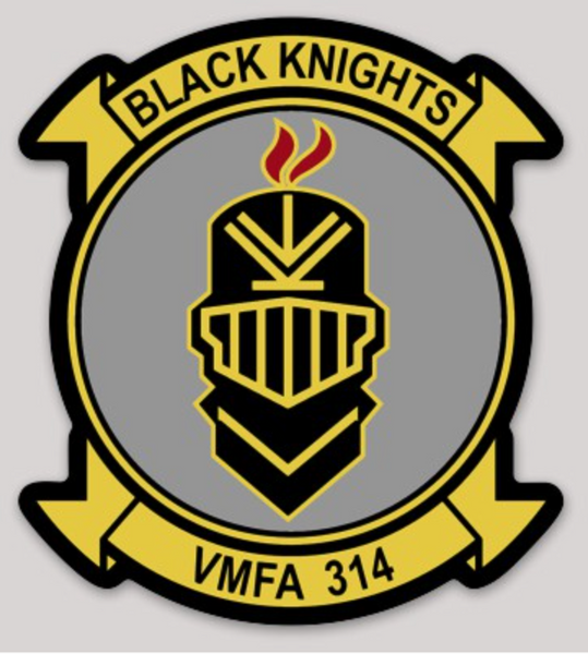 Officially Licensed USMC VMFA-314 Black Knights 2021 Sticker