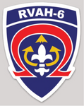 Officially Licensed US Navy RVAH-6 Fleurs Squadron Sticker