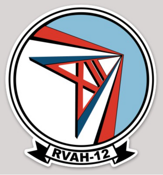 Officially Licensed US Navy RVAH-12 Speartips Squadron Sticker