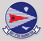 Officially Licensed US Navy VAH-4 Four Runners Squadron Sticker