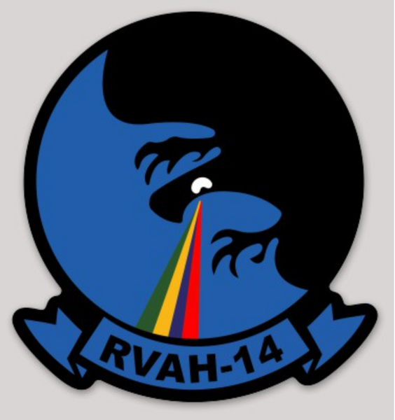 Officially Licensed US Navy RVAH-14 Eagle Eyes Squadron Sticker