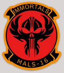 Officially Licensed USMC MALS-16 Immortals Sticker