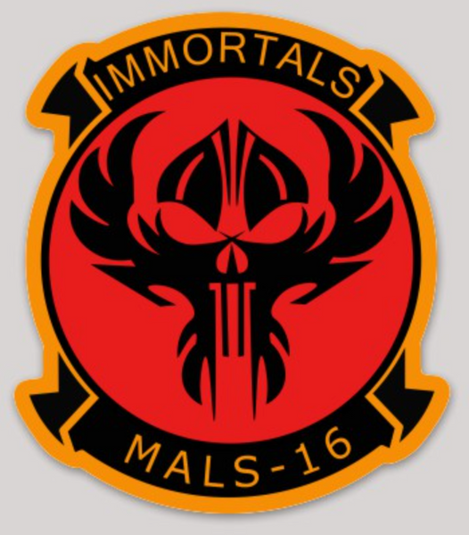 Officially Licensed USMC MALS-16 Immortals Sticker
