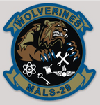 Officially Licensed USMC MALS-29 Wolverines Sticker