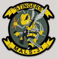 Officially Licensed USMC MALS-31 Stingers Sticker