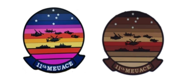 Official VMM-165 White Knights 11th MEU ACE PVC Patches
