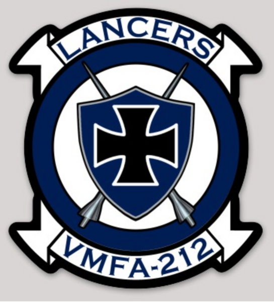 Officially Licensed USMC VMFA-212 Lancers Sticker