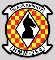 Officially Licensed USMC HMM-264 Black Knights Sticker