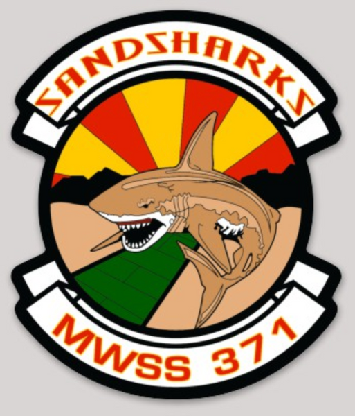 Officially Licensed MWSS-371 Sandsharks Stickers