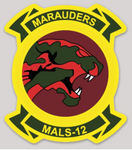 Officially Licensed USMC MALS-12 Marauders Sticker
